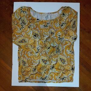 MICHAEL Michael Kors Yellow Paisley Blouse
